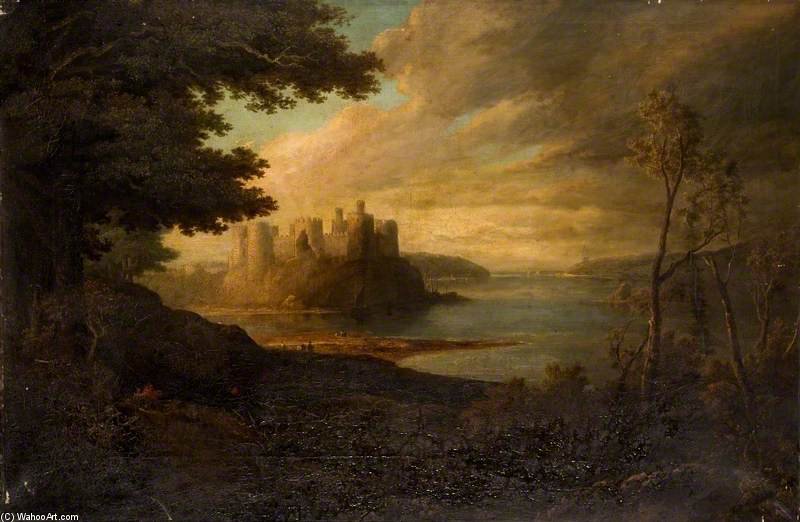 WikiOO.org - Εγκυκλοπαίδεια Καλών Τεχνών - Ζωγραφική, έργα τέχνης Thomas Miles Richardson Senior - Conway Castle