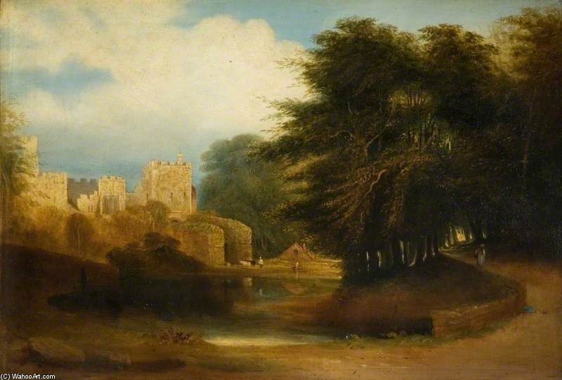 WikiOO.org - Encyclopedia of Fine Arts - Maleri, Artwork Thomas Miles Richardson Senior - Prudhoe Castle, Northumberland
