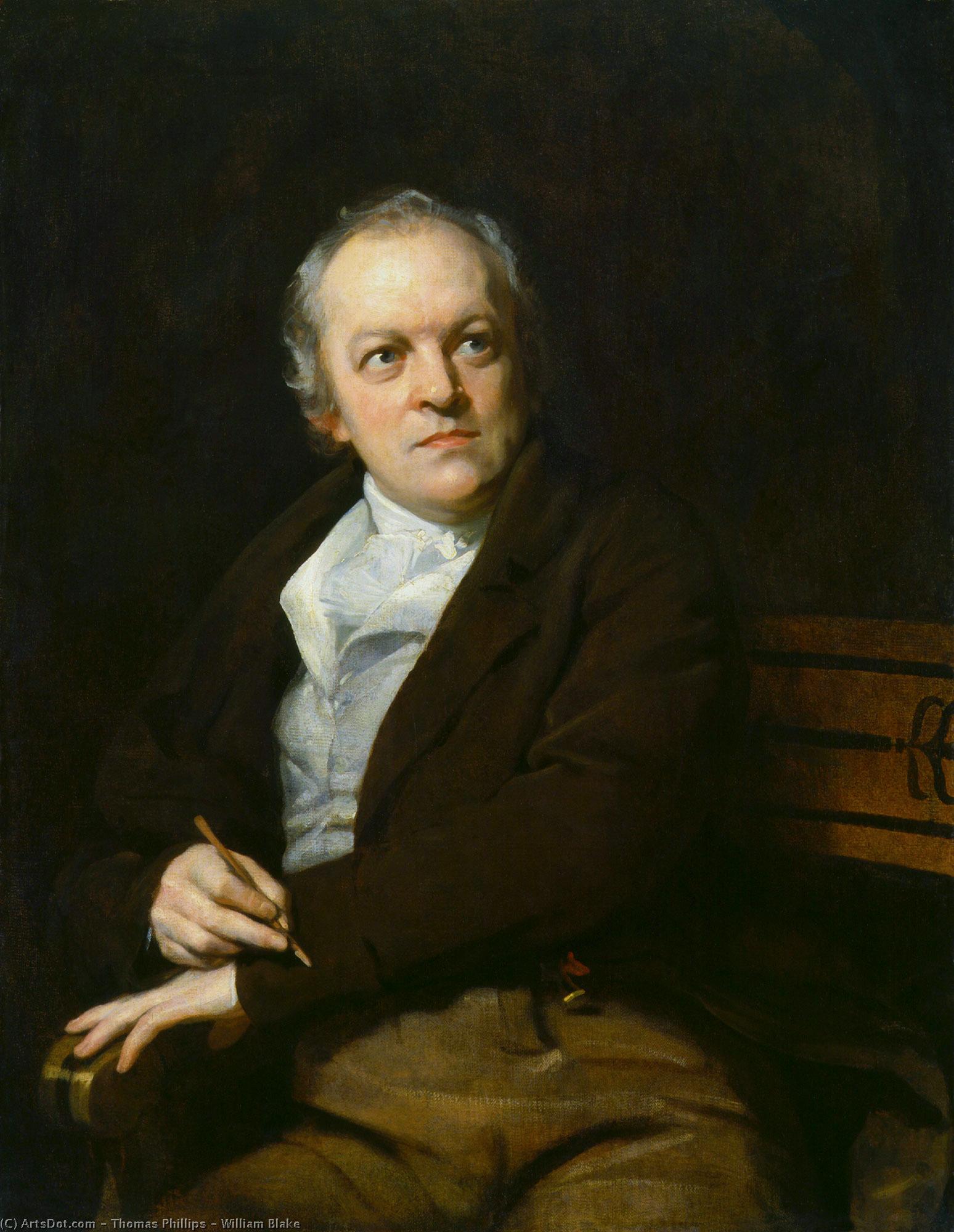 Wikioo.org - The Encyclopedia of Fine Arts - Painting, Artwork by Thomas Phillips - William Blake