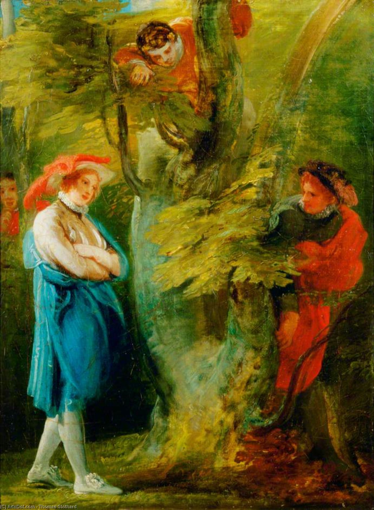 WikiOO.org - Encyclopedia of Fine Arts - Malba, Artwork Thomas Stothard - 'love's Labour's Lost' -