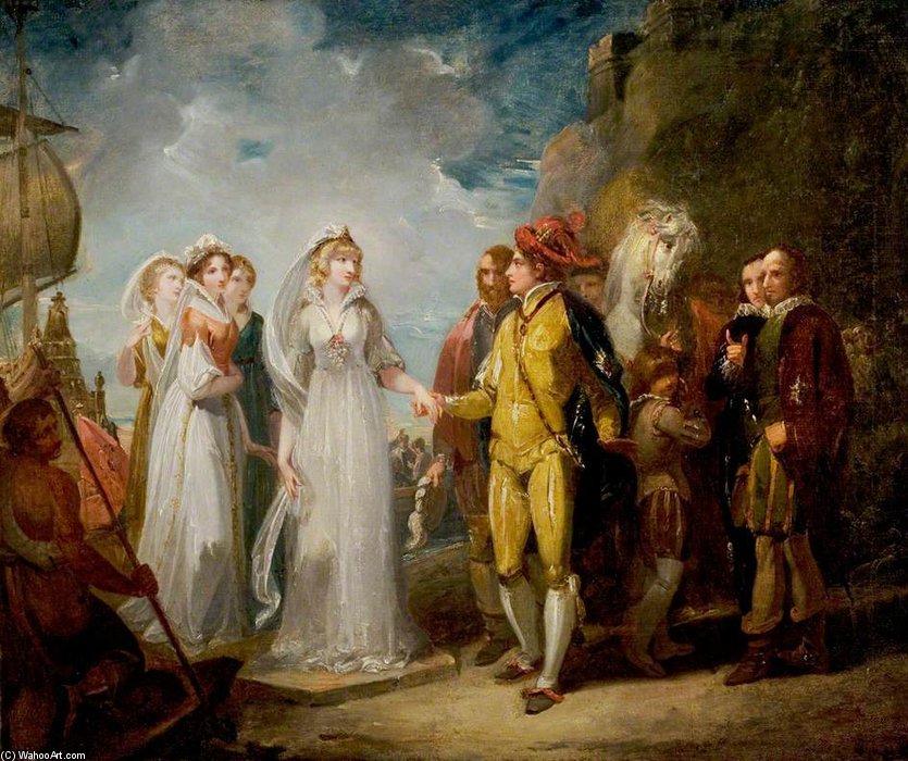 Wikioo.org - The Encyclopedia of Fine Arts - Painting, Artwork by Thomas Stothard - 'love's Labour's Lost'