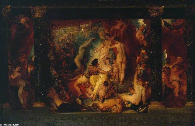 WikiOO.org - Encyclopedia of Fine Arts - Målning, konstverk Thomas Stothard - Intemperance - Mark Antony And Cleopatra
