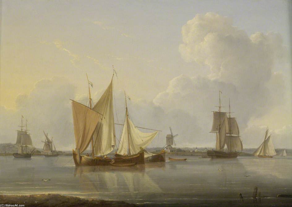 Wikioo.org - The Encyclopedia of Fine Arts - Painting, Artwork by William Anderson - Limehouse Reach, London