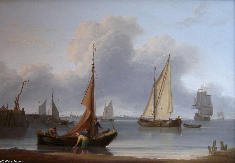Wikioo.org - The Encyclopedia of Fine Arts - Painting, Artwork by William Anderson - Nederlandse Kust-scene
