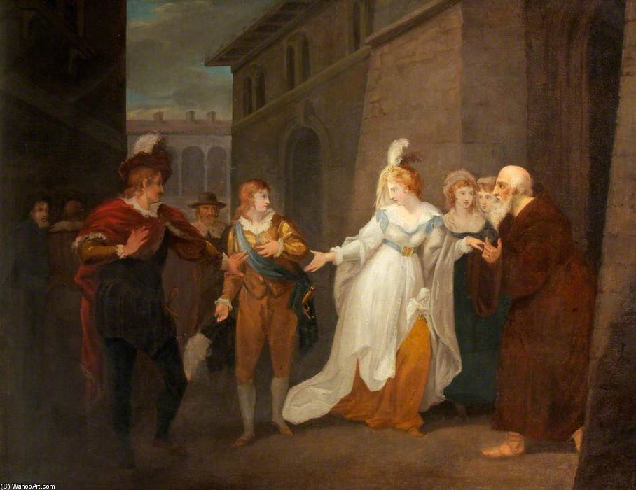 Wikioo.org – L'Enciclopedia delle Belle Arti - Pittura, Opere di William Hamilton - La dodicesima notte di William Shakespeare