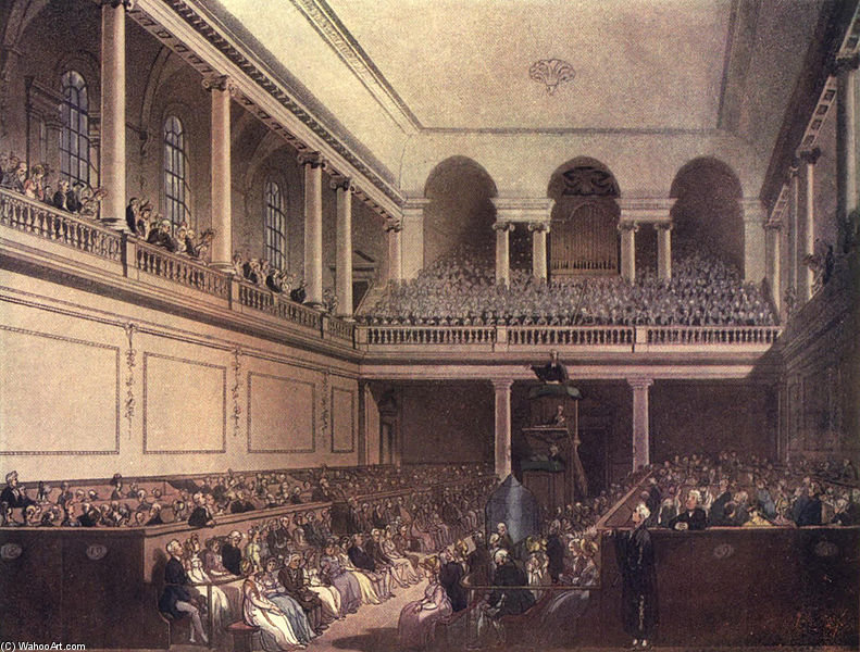 Wikioo.org - The Encyclopedia of Fine Arts - Painting, Artwork by William Henry Pyne - Foundling Hospital