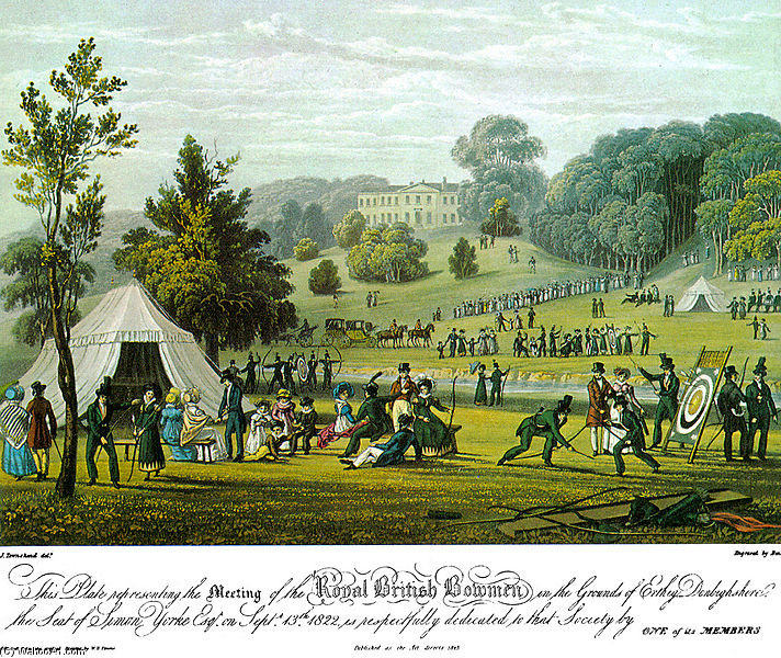 WikiOO.org - Enciclopedia of Fine Arts - Pictura, lucrări de artă William Henry Pyne - Royal British Bowmen Archery Club