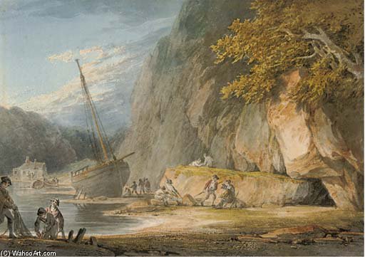 Wikioo.org - The Encyclopedia of Fine Arts - Painting, Artwork by William Payne - Combe Martin, Devon