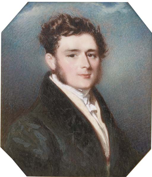 WikiOO.org - Encyclopedia of Fine Arts - Maalaus, taideteos Alfred Edward Chalon - A Young Gentleman