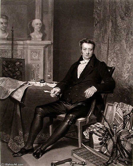 Wikioo.org - The Encyclopedia of Fine Arts - Painting, Artwork by Alfred Edward Chalon - Portrait Of Thomas Clarkson