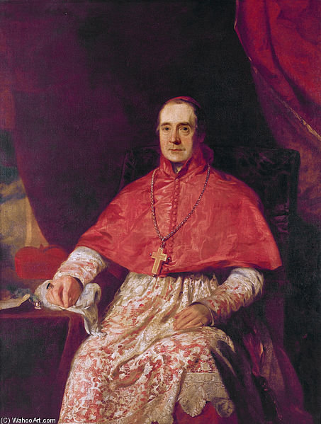 WikiOO.org - Encyclopedia of Fine Arts - Målning, konstverk Andrew Geddes - Cardinal Thomas Weld