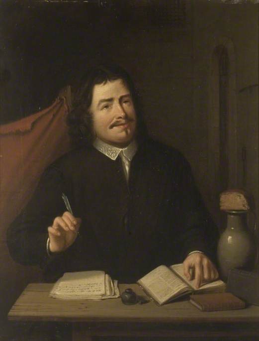 Wikioo.org - The Encyclopedia of Fine Arts - Painting, Artwork by Andrew Geddes - John Bunyan, In Prison
