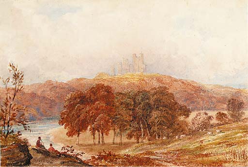 Wikioo.org - The Encyclopedia of Fine Arts - Painting, Artwork by Anthony Vandyke Copley Fielding - Penrhyn Castle, Caernarvonshire