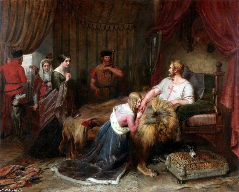 Wikioo.org - The Encyclopedia of Fine Arts - Painting, Artwork by Charles Landseer - A Scene From Walter Scott's 'the Talisman'