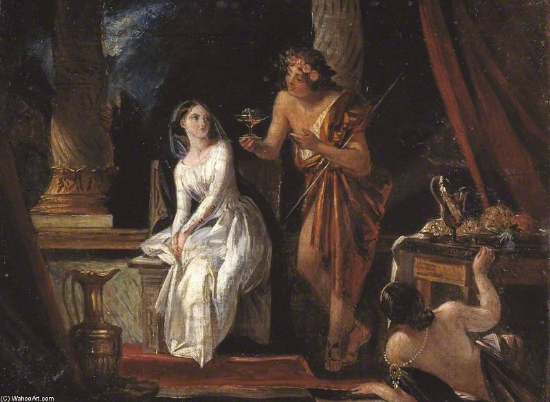 Wikioo.org - The Encyclopedia of Fine Arts - Painting, Artwork by Charles Robert Leslie - A Scene From Milton's 'comus'