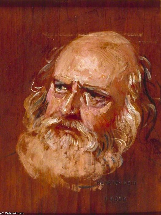 Wikioo.org – La Enciclopedia de las Bellas Artes - Pintura, Obras de arte de Charles Robert Leslie - Jefe de Falstaff