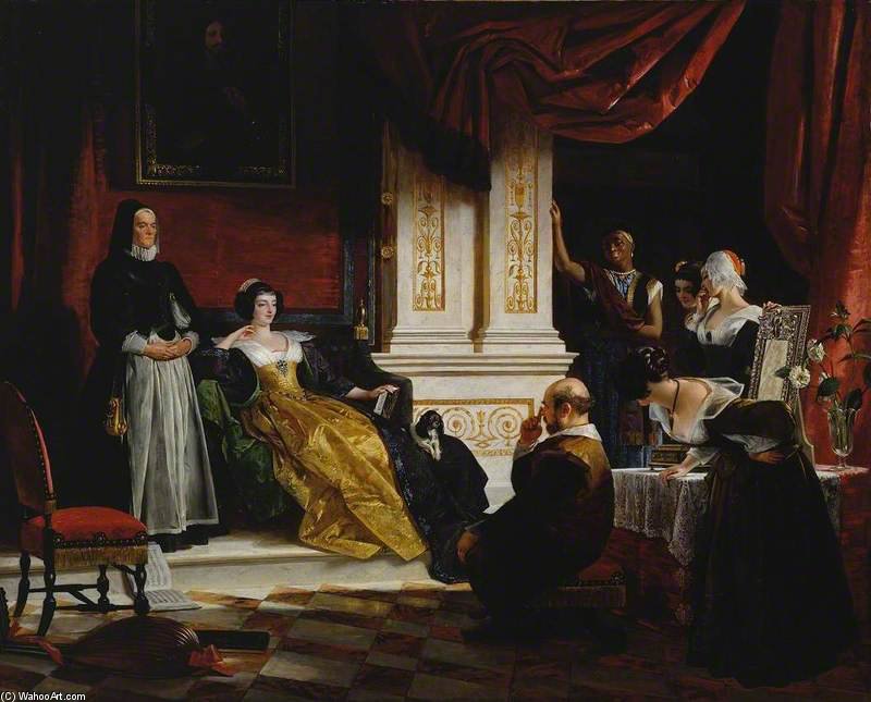 WikiOO.org - Enciklopedija dailės - Tapyba, meno kuriniai Charles Robert Leslie - Sancho Panza In The Apartment Of The Duchess