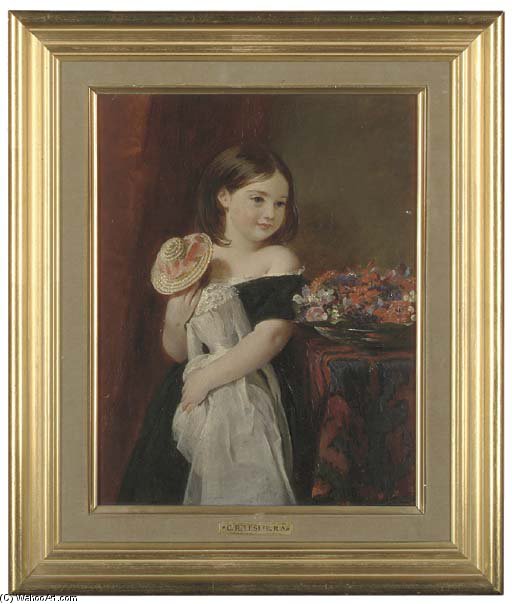 Wikioo.org - The Encyclopedia of Fine Arts - Painting, Artwork by Charles Robert Leslie - The Birthday Present