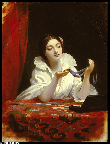 Wikioo.org - The Encyclopedia of Fine Arts - Painting, Artwork by Charles Robert Leslie - The Miniature