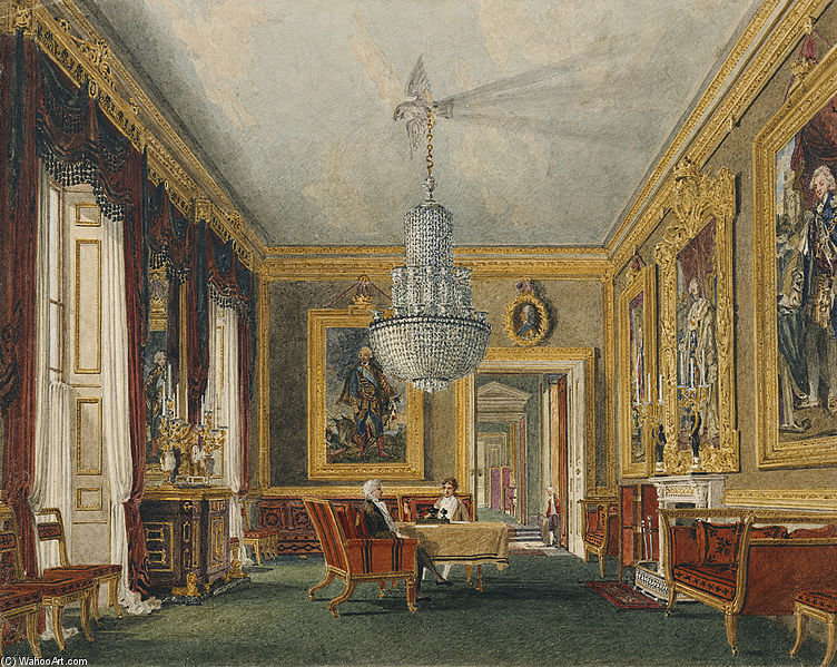 WikiOO.org - Εγκυκλοπαίδεια Καλών Τεχνών - Ζωγραφική, έργα τέχνης Charles Wild - Carlton House, West Ante-room