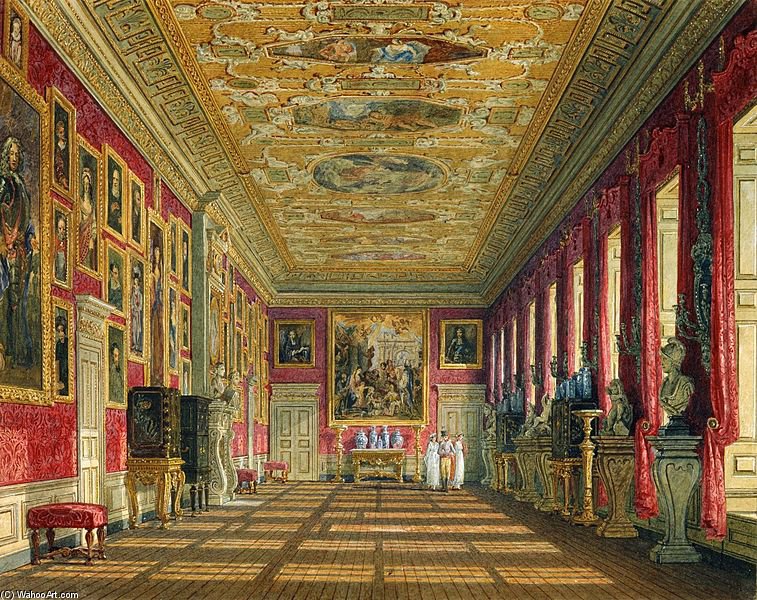 Wikioo.org - The Encyclopedia of Fine Arts - Painting, Artwork by Charles Wild - Kensington Palace, King's Gallery
