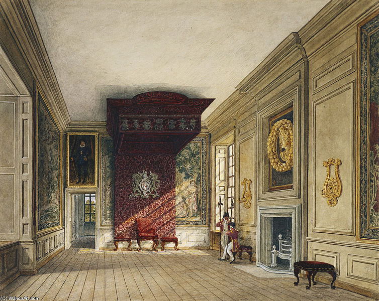Wikioo.org - The Encyclopedia of Fine Arts - Painting, Artwork by Charles Wild - St James's Palace, King's Presence Chamber