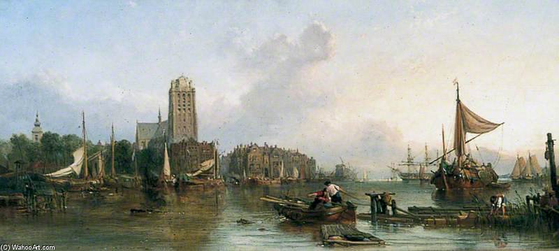 Wikioo.org - The Encyclopedia of Fine Arts - Painting, Artwork by Clarkson Frederick Stanfield - A View Of Dordrecht