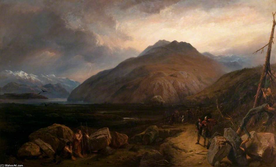 Wikioo.org – L'Encyclopédie des Beaux Arts - Peinture, Oeuvre de Clarkson Frederick Stanfield - Macbeth et les sorcières