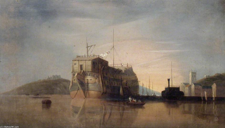 Wikioo.org - The Encyclopedia of Fine Arts - Painting, Artwork by Clarkson Frederick Stanfield - Teignmouth Harbour, Devon