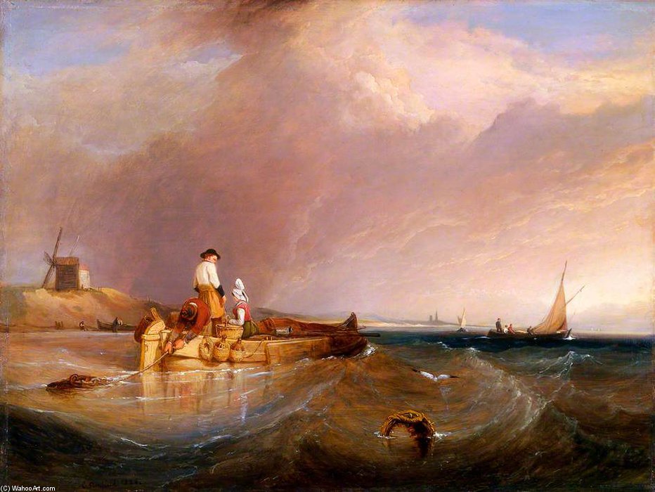 Wikioo.org - The Encyclopedia of Fine Arts - Painting, Artwork by Clarkson Frederick Stanfield - View On The Scheldt