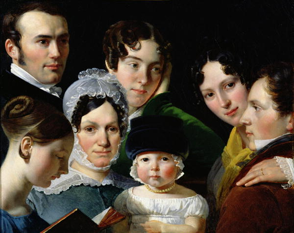 WikiOO.org - Encyclopedia of Fine Arts - Maľba, Artwork Claude Marie Paul Dubufe - The Dubufe Family
