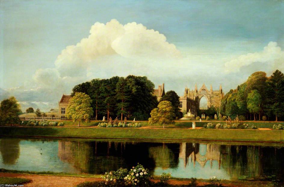 Wikioo.org - The Encyclopedia of Fine Arts - Painting, Artwork by Cornelius Varley - Newstead Abbey