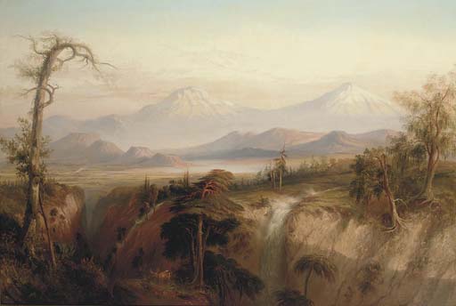 Wikioo.org - The Encyclopedia of Fine Arts - Painting, Artwork by Daniel Thomas Egerton - The Ravine Of The Desert (the Valley Of Mexico)