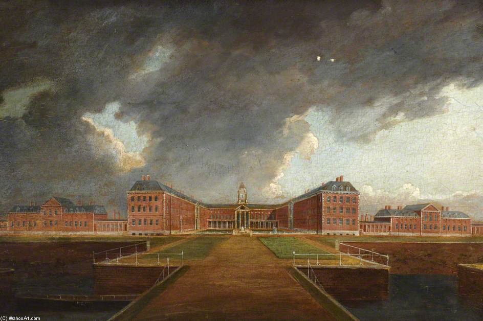 Wikioo.org - The Encyclopedia of Fine Arts - Painting, Artwork by Daniel Turner - The Royal Hospital, Chelsea