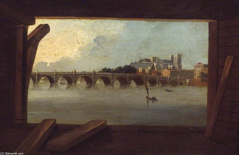 Wikioo.org - The Encyclopedia of Fine Arts - Painting, Artwork by Daniel Turner - Westminster Bridge -