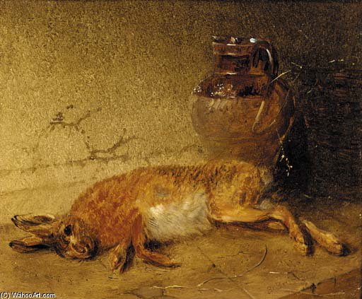 Wikioo.org - The Encyclopedia of Fine Arts - Painting, Artwork by Edmund Bristow - In The Larder