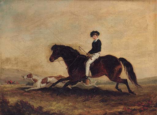 Wikioo.org - The Encyclopedia of Fine Arts - Painting, Artwork by Edmund Bristow - The Second Earl Of Craven Following A Hunt