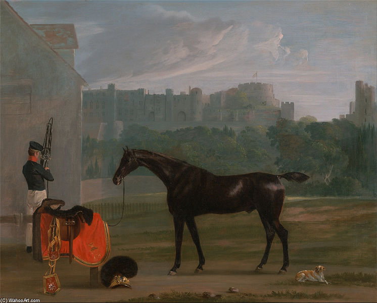 Wikioo.org - The Encyclopedia of Fine Arts - Painting, Artwork by Edmund Bristow - Utside The Guard House At Windsor