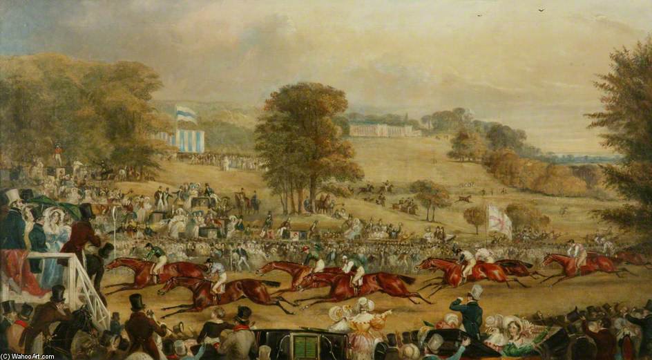 Wikioo.org - The Encyclopedia of Fine Arts - Painting, Artwork by Francis Calcraft Turner - Heaton Park Races, Manchester