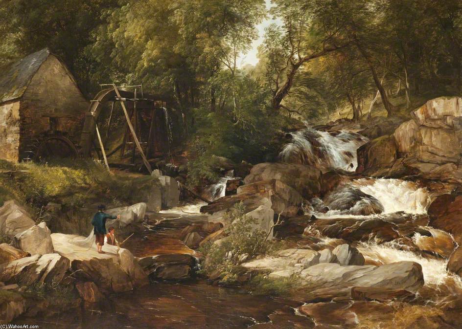 Wikioo.org - The Encyclopedia of Fine Arts - Painting, Artwork by Frederick Richard Lee - A Highland Stream
