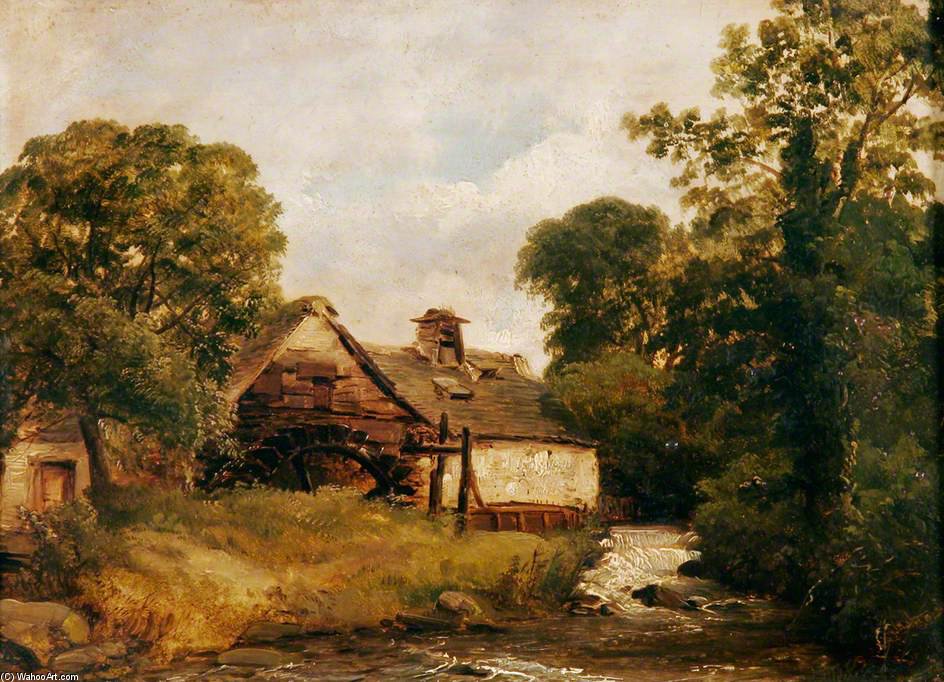WikiOO.org - Encyclopedia of Fine Arts - Malba, Artwork Frederick Richard Lee - Mill On The Ogwen River