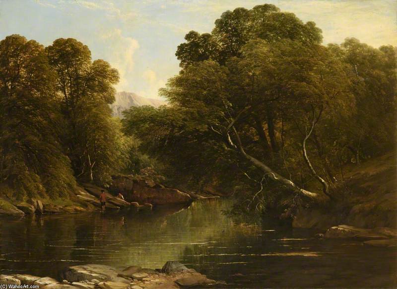 Wikioo.org - The Encyclopedia of Fine Arts - Painting, Artwork by Frederick Richard Lee - On The Lochy, Near Killin