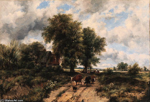 Wikioo.org - The Encyclopedia of Fine Arts - Painting, Artwork by Frederick Waters (William) Watts - Near Dorking, Surrey