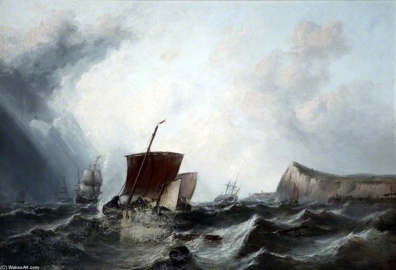 Wikioo.org - The Encyclopedia of Fine Arts - Painting, Artwork by George Clarkson Stanfield - Seascape