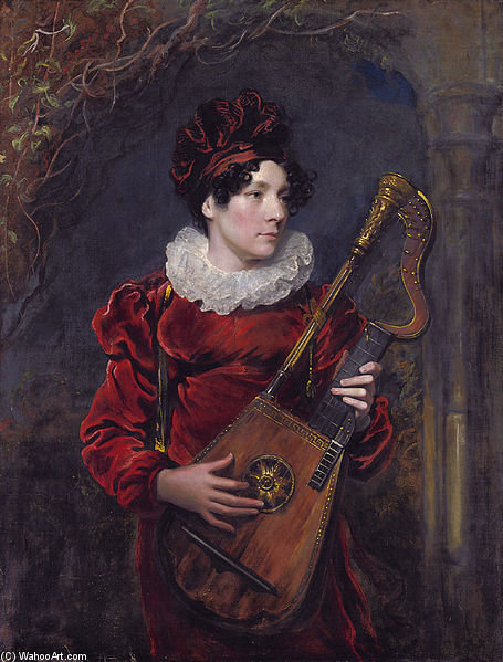 Wikioo.org - The Encyclopedia of Fine Arts - Painting, Artwork by George Henry Harlow - Kitty Stephens, Later Countess Of Essex