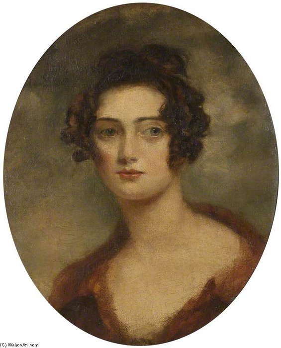 Wikioo.org – L'Enciclopedia delle Belle Arti - Pittura, Opere di George Henry Harlow - Mrs Fitzwilliam