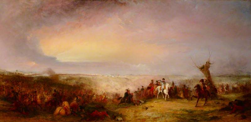 Wikioo.org - The Encyclopedia of Fine Arts - Painting, Artwork by George Jones - The Battle Of Waterloo - The Retreat Of The French