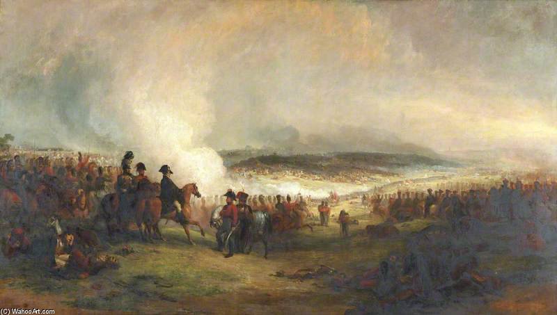 WikiOO.org - Encyclopedia of Fine Arts - Maalaus, taideteos George Jones - The Battle Of Waterloo