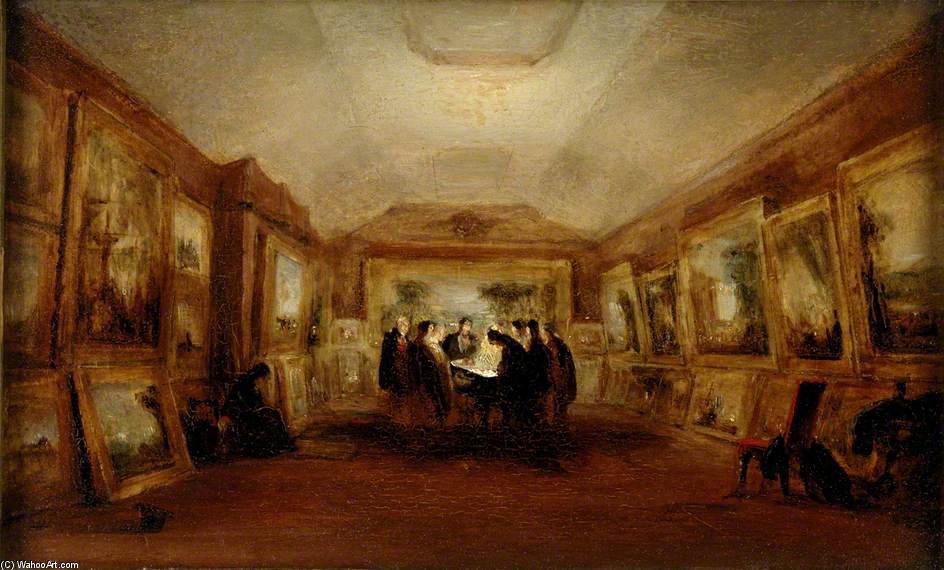 Wikioo.org - The Encyclopedia of Fine Arts - Painting, Artwork by George Jones - Turner's Body Lying In State