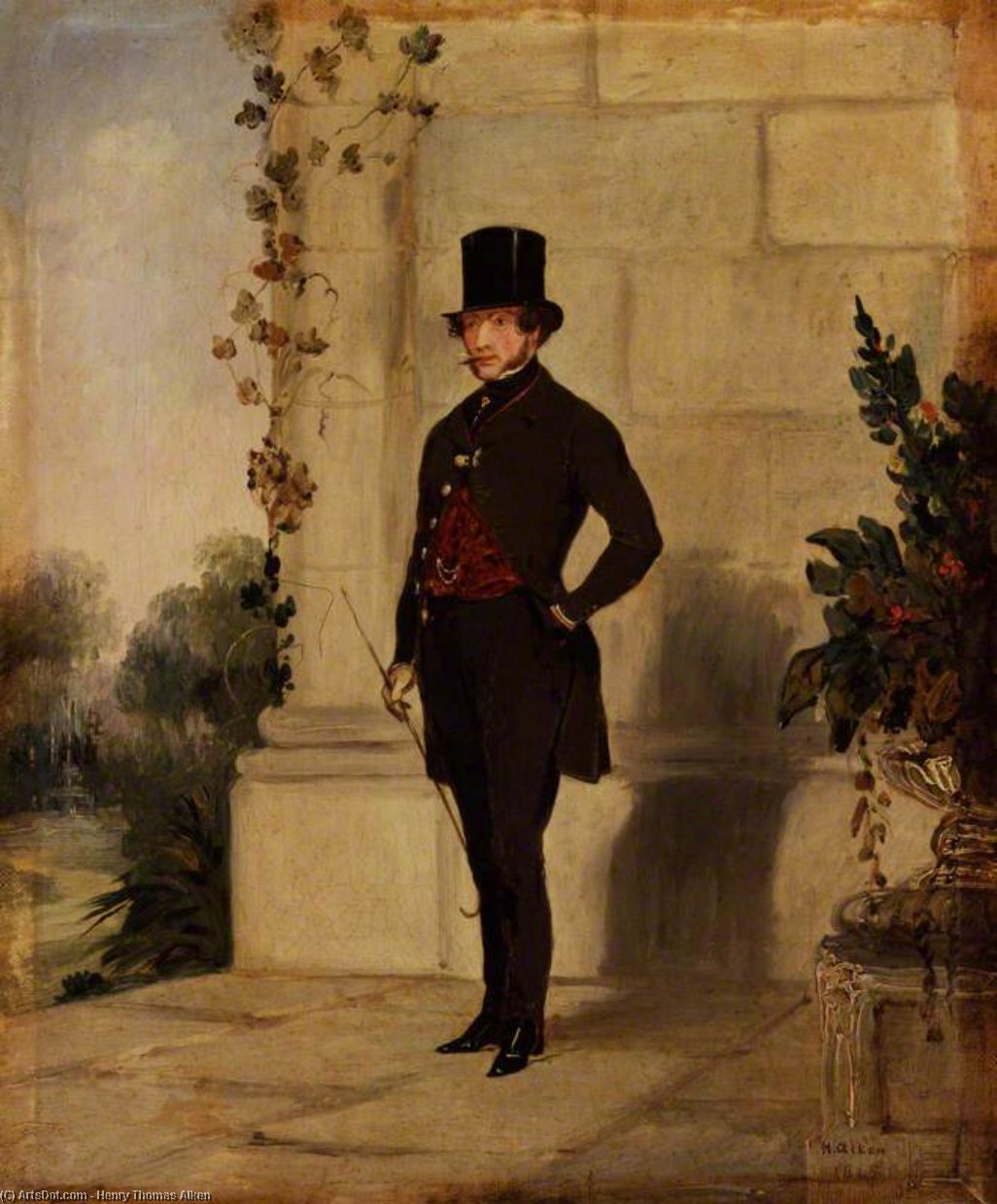 Wikioo.org - The Encyclopedia of Fine Arts - Painting, Artwork by Henry Thomas Alken - Somerset, 7th Duke Of Beaufort
